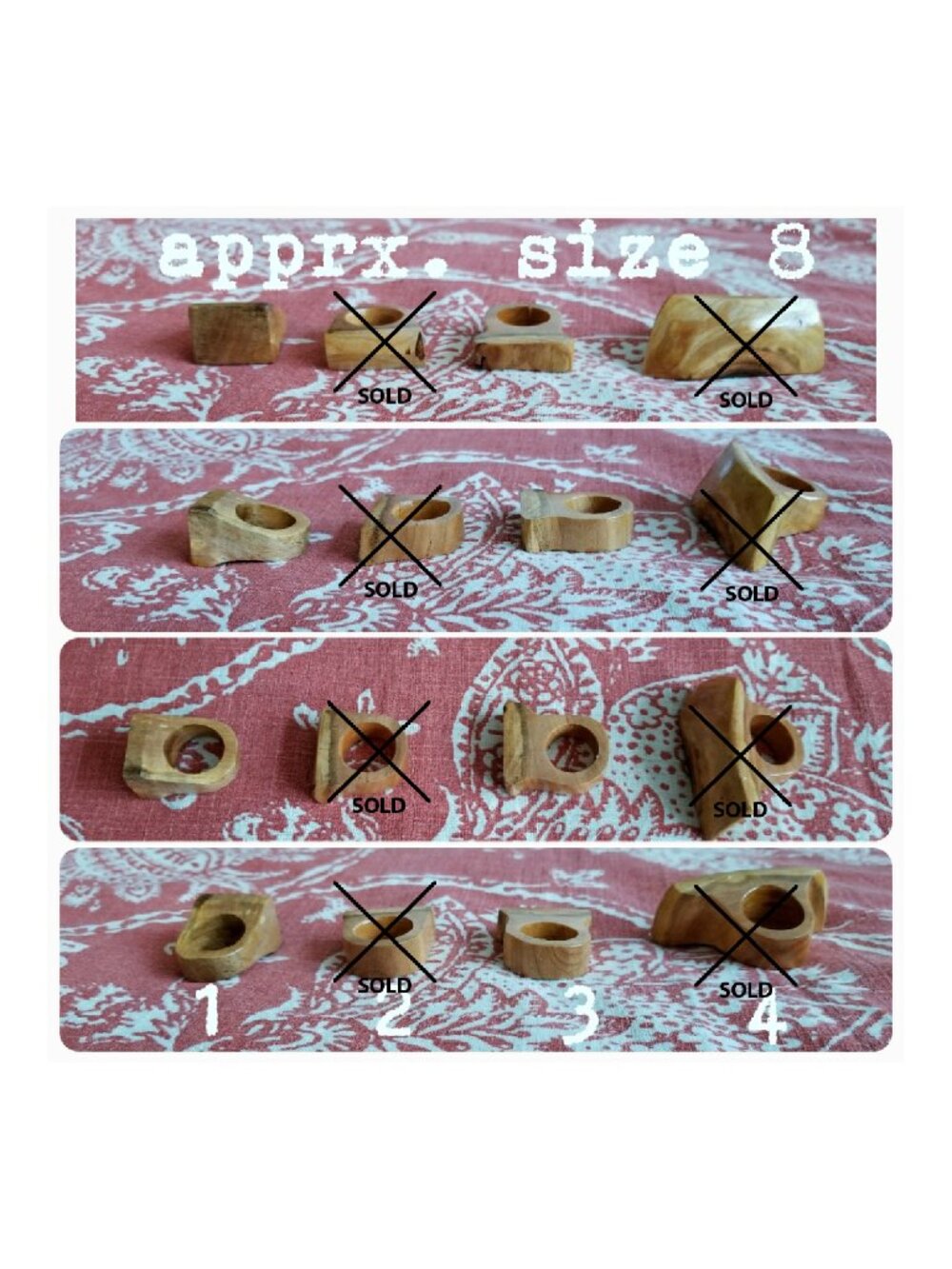 Handmade Wooden Rings